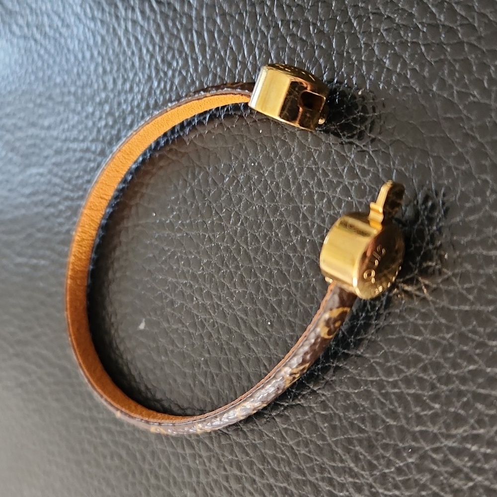 LV leather bracelet
